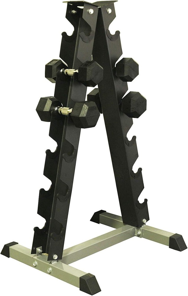 Amber Maximize Floor Space with Our A-Frame Dumbbell Rack Stand