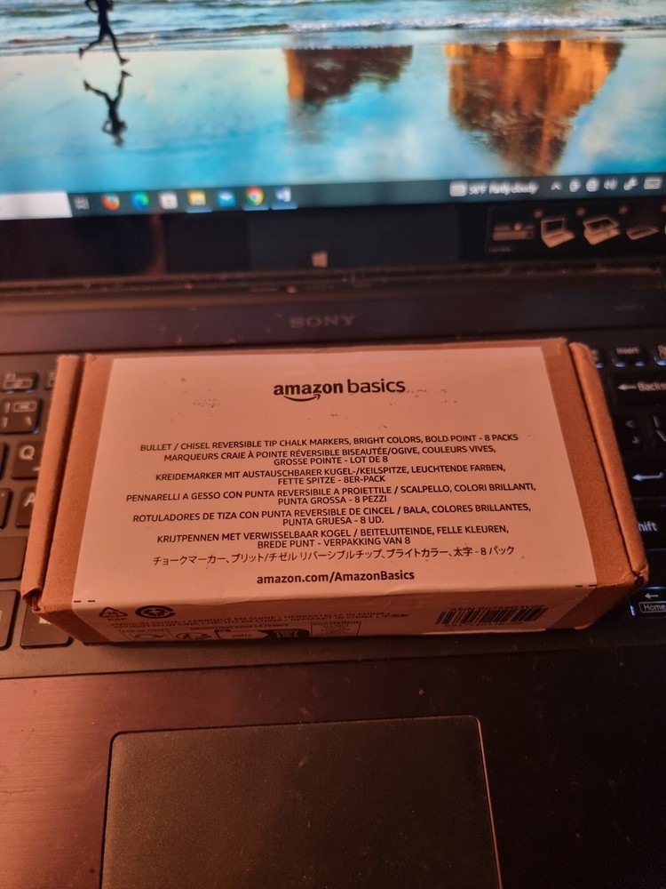 Bullet/Chisel Reversible Tip Chalk Markers, Bold Point, 8 Pack, Bright Colors