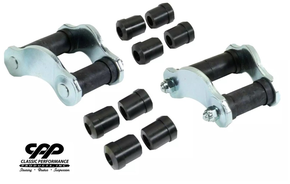 1956-57 Chevy Belair 150 210 CPP Rear Leaf Spring Polyurethane Shackle Kit