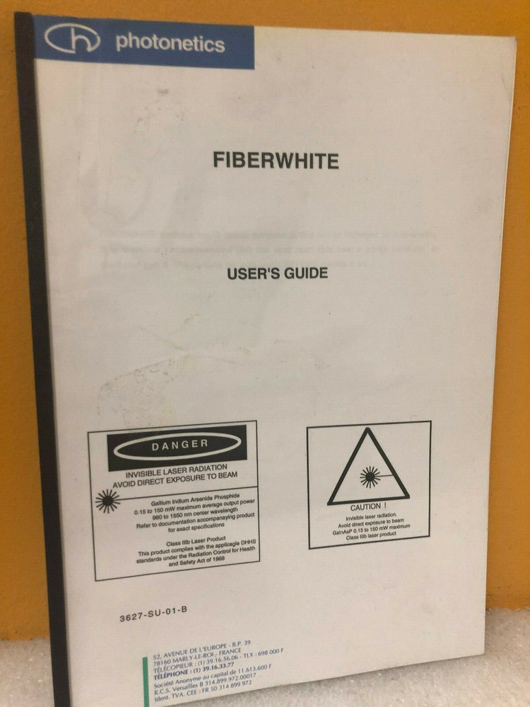 Photonetics Fiberwhite User's Guide