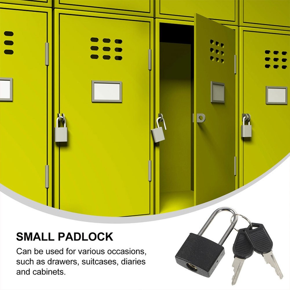6 Sets Mini Lock With Keys Small Padlocks For Backpack Toolbox Drawer Security