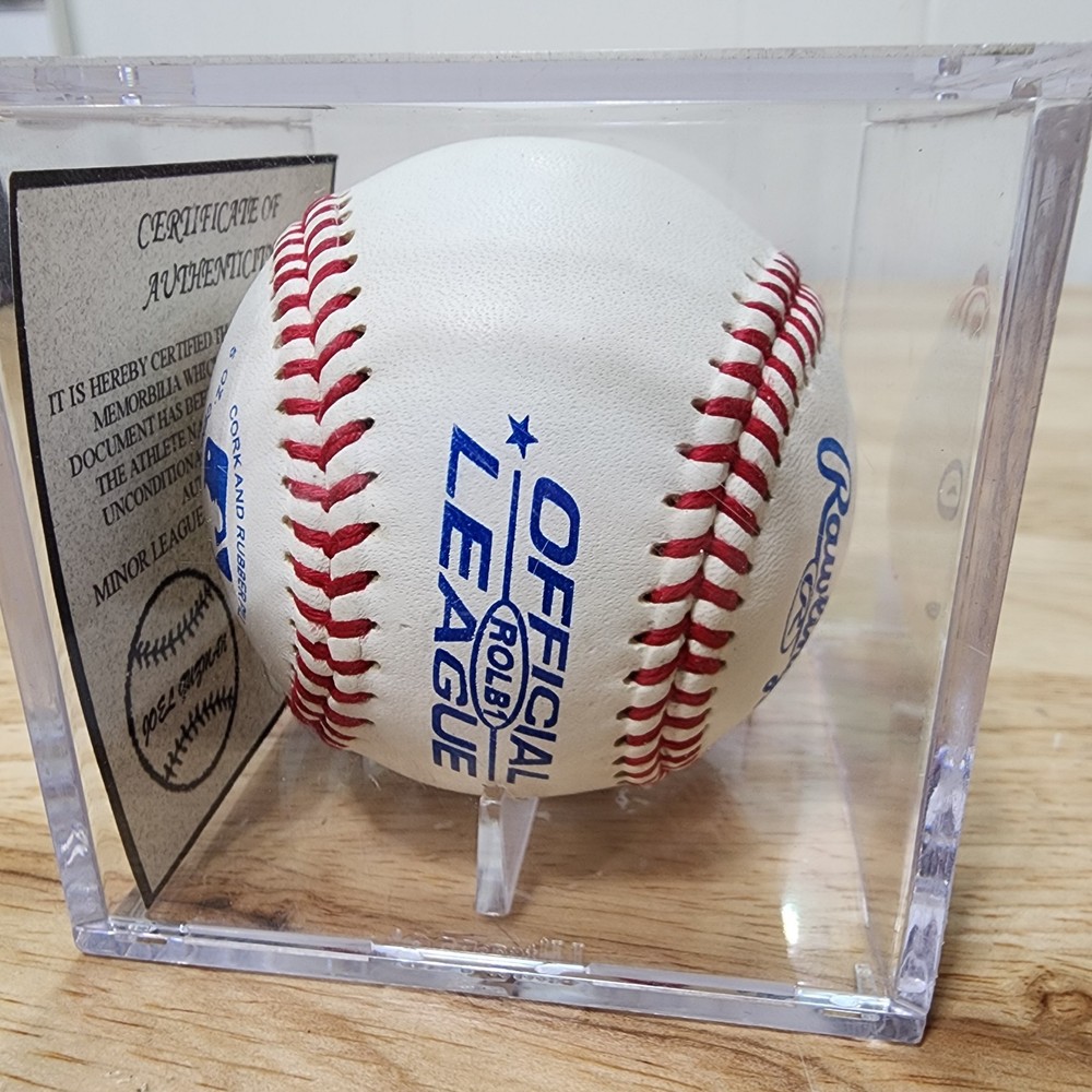 Joel Guzman - Autographed baseball With COA