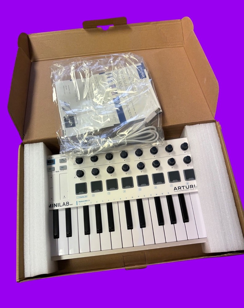 Arturia MiniLab MkII Universal MIDI Controller With 25-Key Keyboard & 16 Encoder
