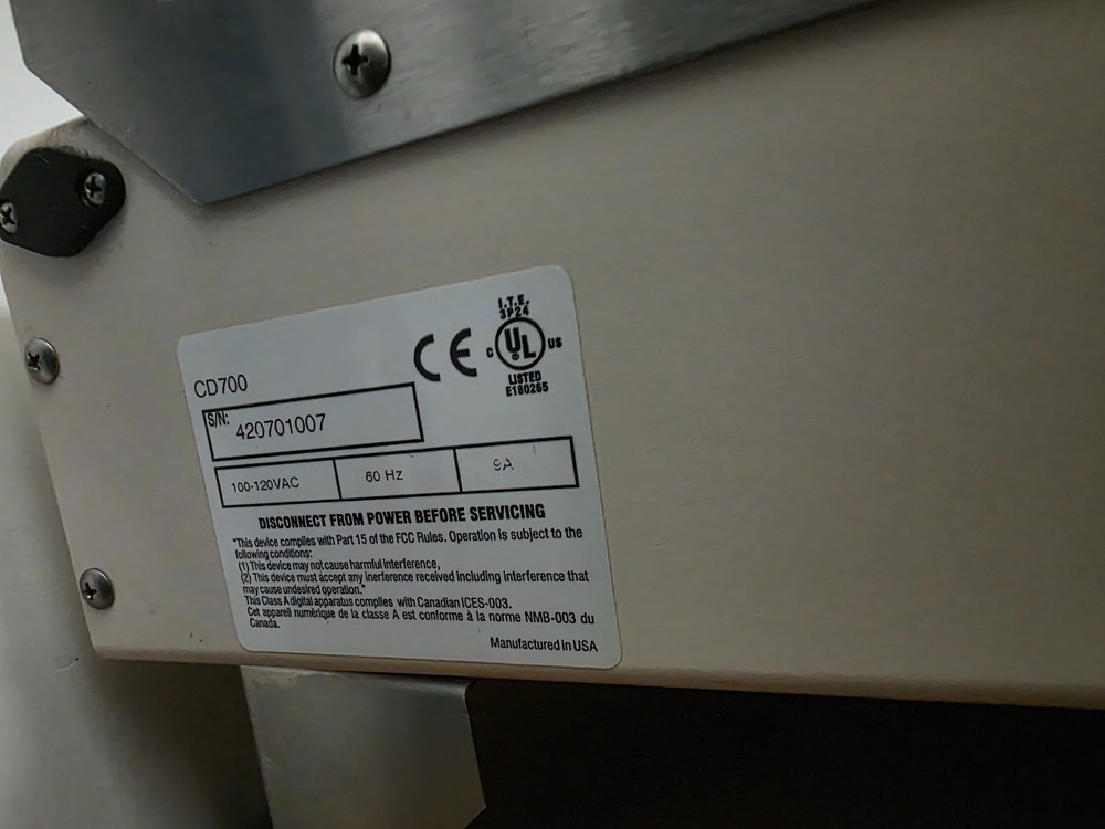 Reconditioned Hasler Table Top Conveyor, 115vac