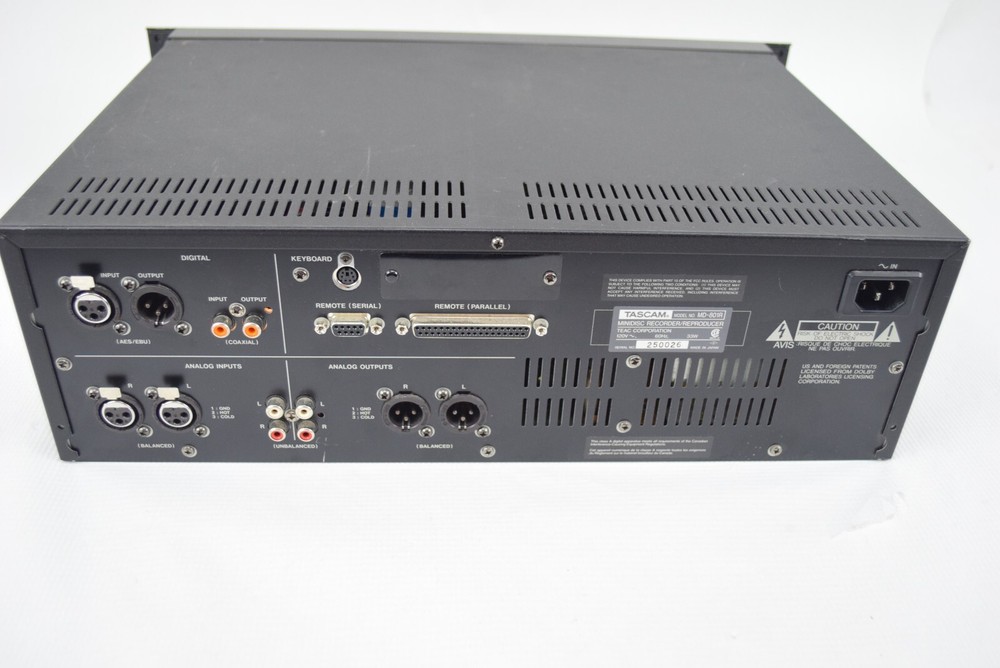 Tascam MD-801R Professional Mini Disk Recorder Player