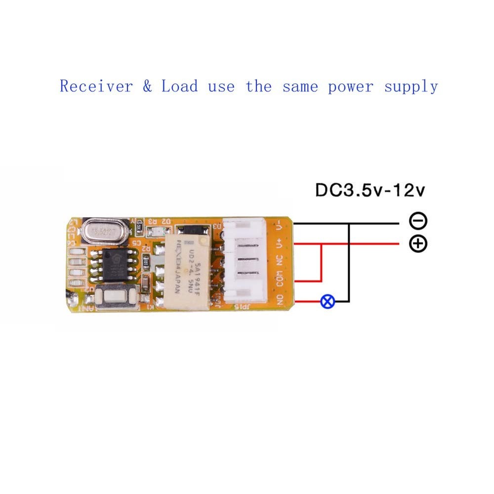 DC 5V 6V 9V 12V Wireless Control Switch 433mhz Remote Relay Latching Switch, ...