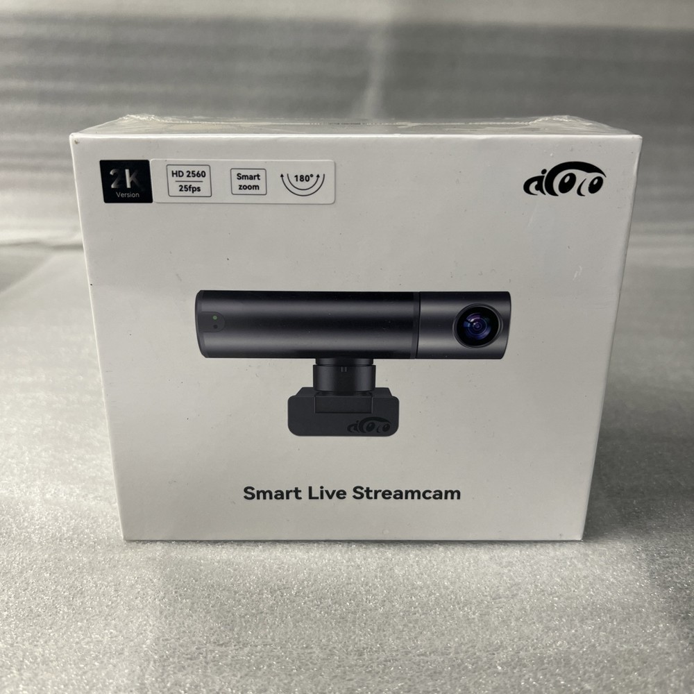 Webcam, 2K Web cam with Intelligent Sensor, AI Auto Tracking, Gesture Control, 2