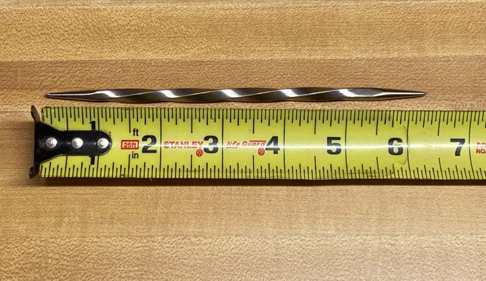 Single Twisted Scriber Tool Needle for Intaglio and Dry Point Etching: with Ink