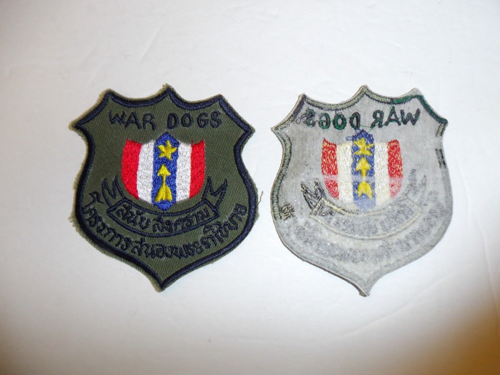 b3730 Vietnam Thai Army War Dog Handler Patch IR3B