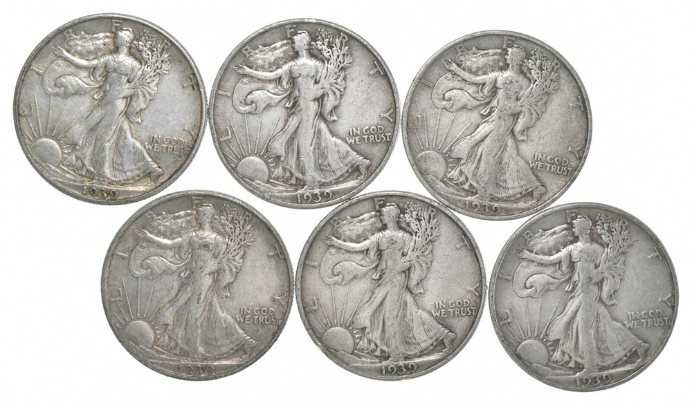 1939-D XF Walking Liberty Half Dollar