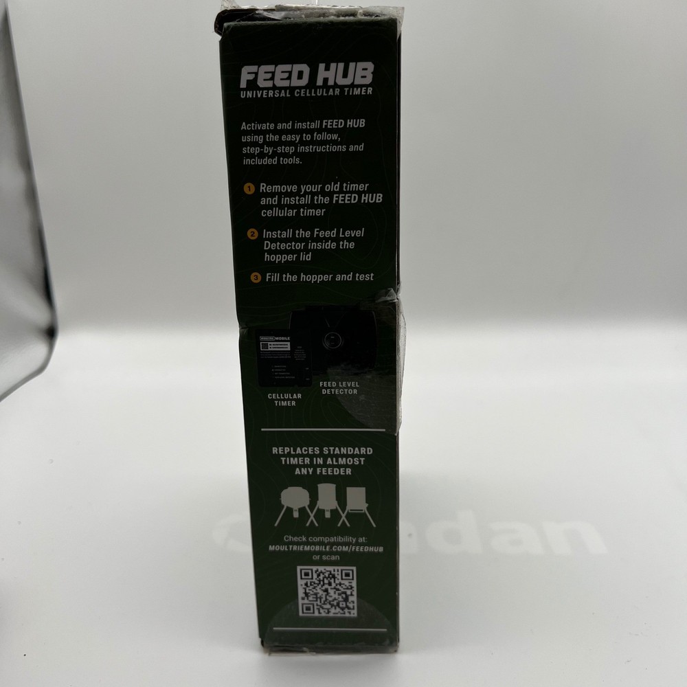Moultrie Mobile Feed Hub Universal Cellular Timer Remote Feeder Management Green