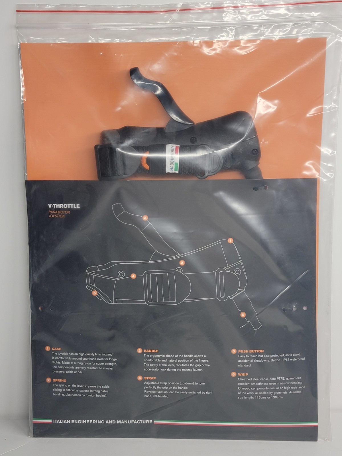 Vittorazi V-Throttle - Black - Paramotor Hand Joystick