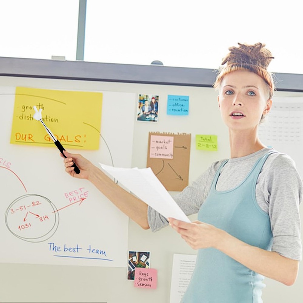 DIVINA VITAE Telescopic Teacher Pointer Extendable Stick for Black