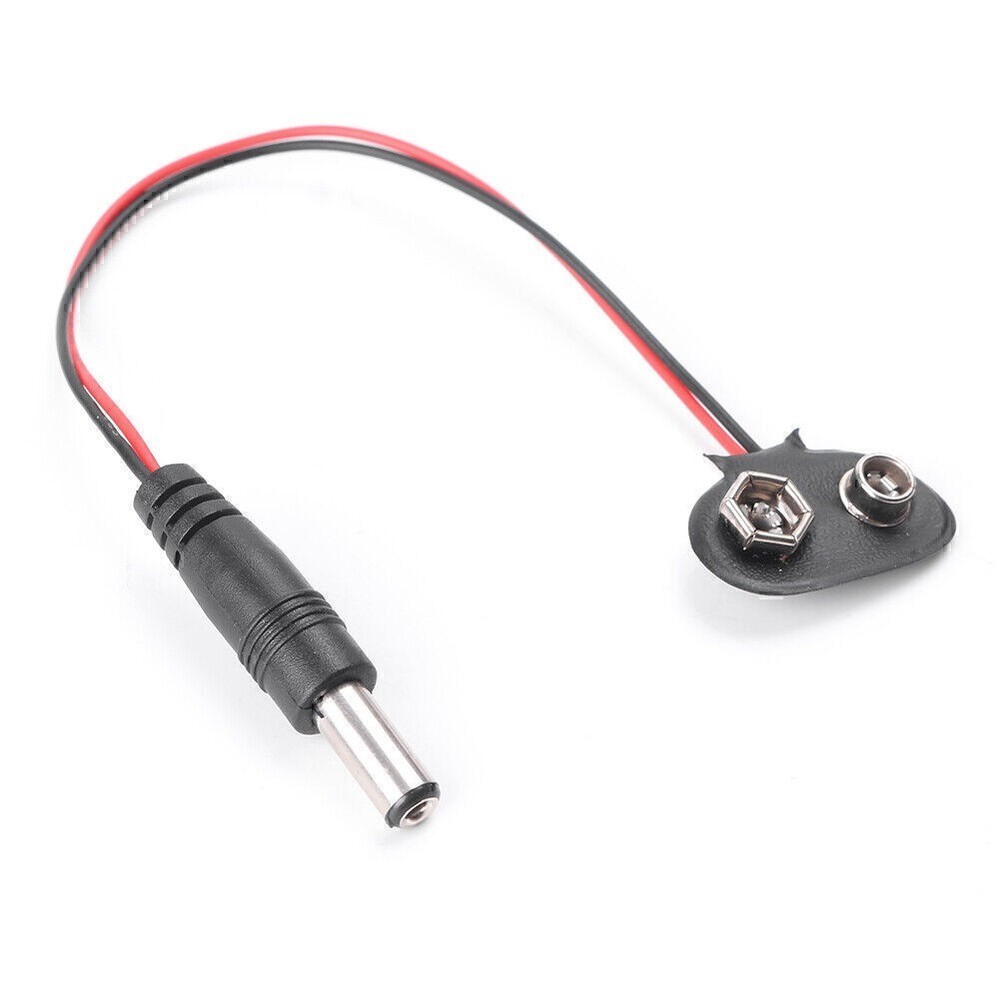 DIY 9V DC T Type Battery Power Cable Barrel Jack Plug for