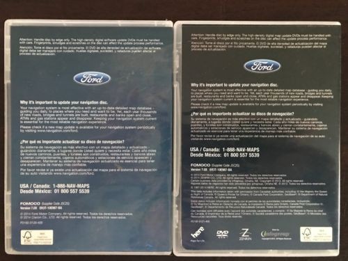 2014 Ford Software & Navigation Map Gracenote Updates North America Version 7.0X