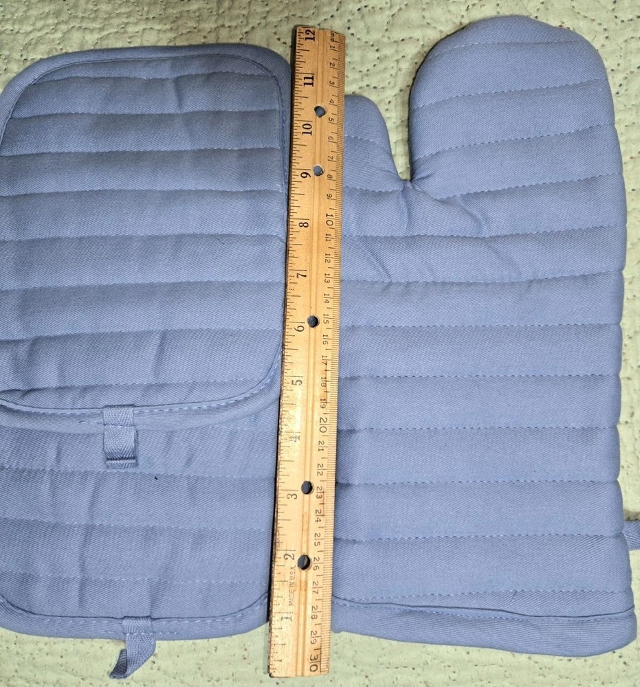 (2) Seven Piece Kitchen Towel And Mitt Sets