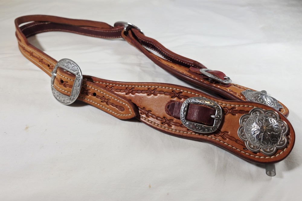 Barbed Wire Split Ear Headstall