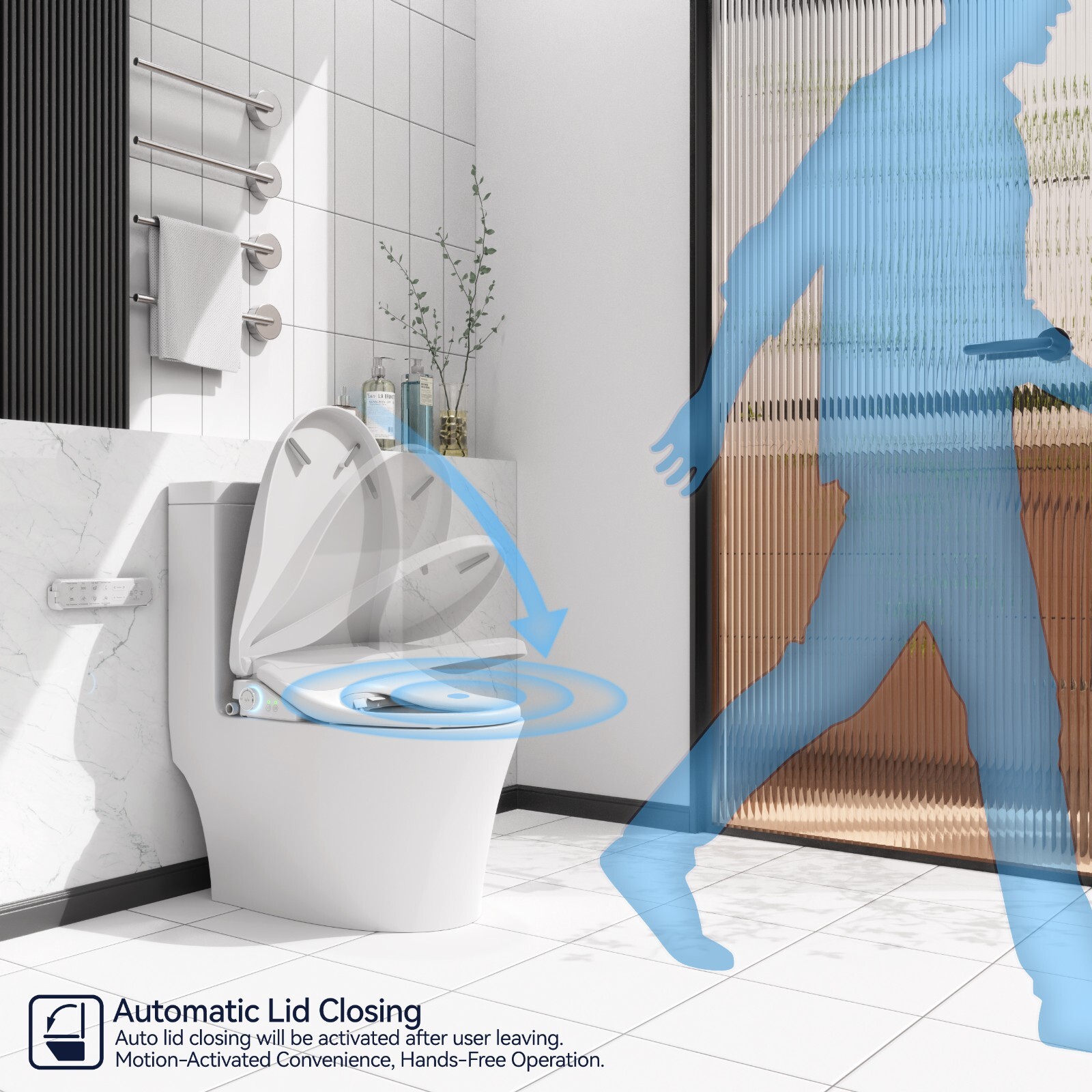 COZY Smart Bidet, Built-In Occupancy Sensor, Remote Control SBWHO2