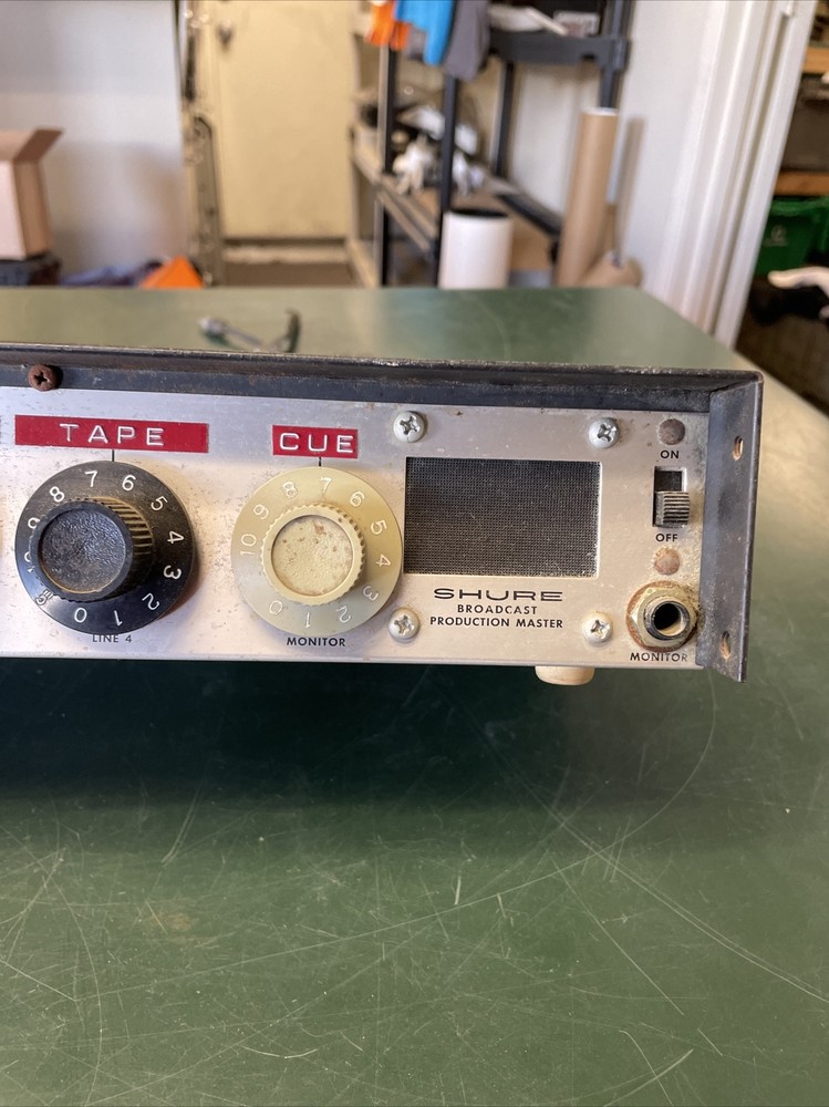 SHURE BROADCAST PRODUCTION MASTER MODEL M675 MICROPHONE MIXER UNTESTED