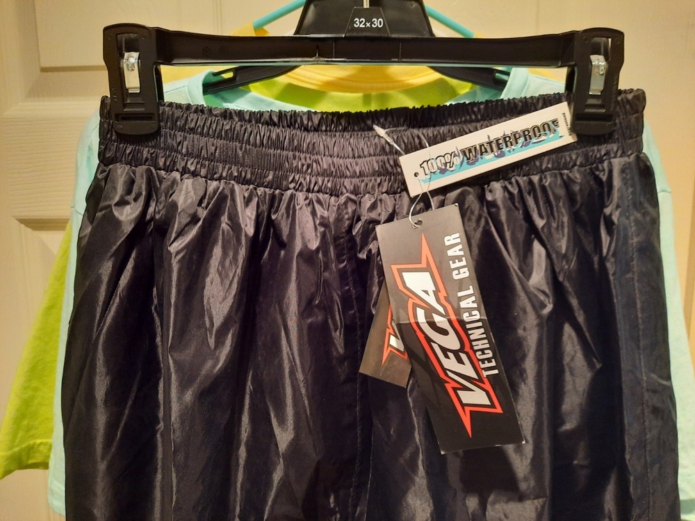 VEGA Technical Advantage Waterproof Rain Pants Large Black
