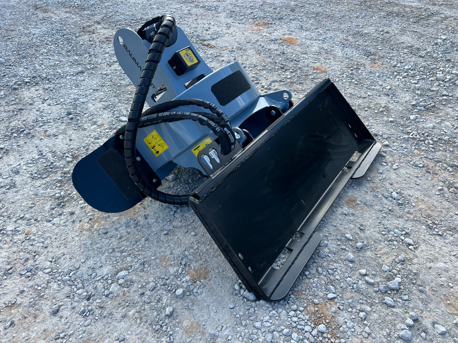 Baumalight S18 Stump Grinder Attachment Fits Low Flow Skid Steer Quick Attach