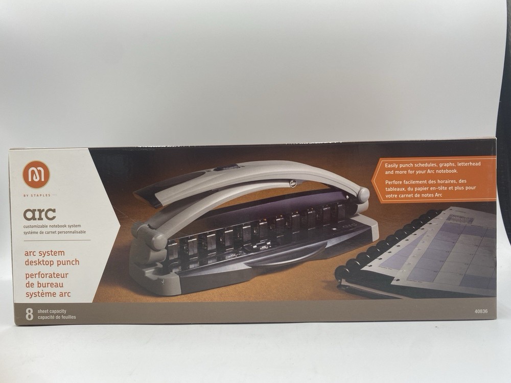 *ARC Binding System Desktop 40836 8 Sheet 11 Hole Presentation Binder Punch