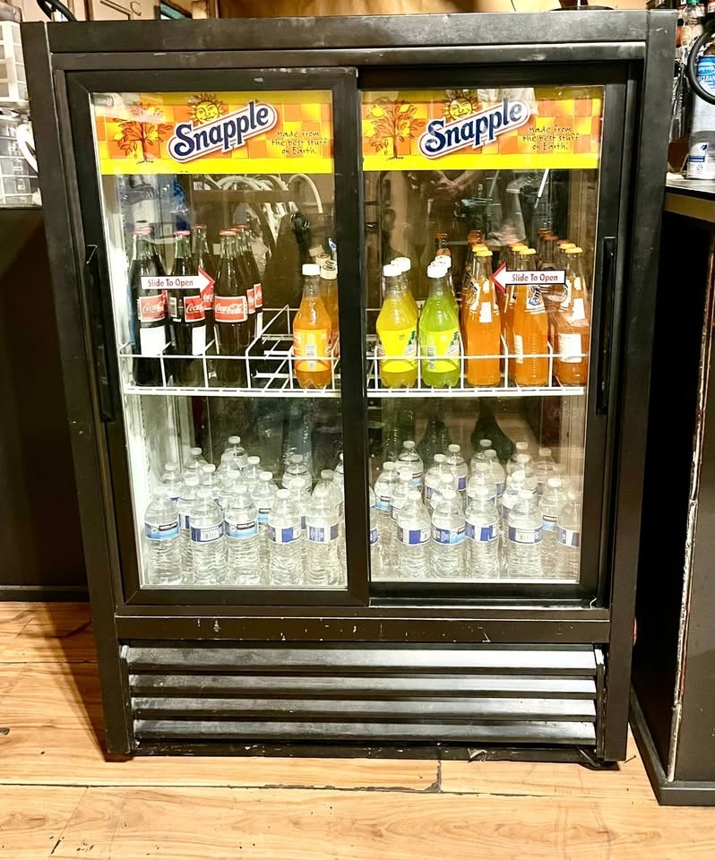 True GDM-33CPT-54-HC-LD 40" Pass-Thru Glass Door Commercial Refrigerator