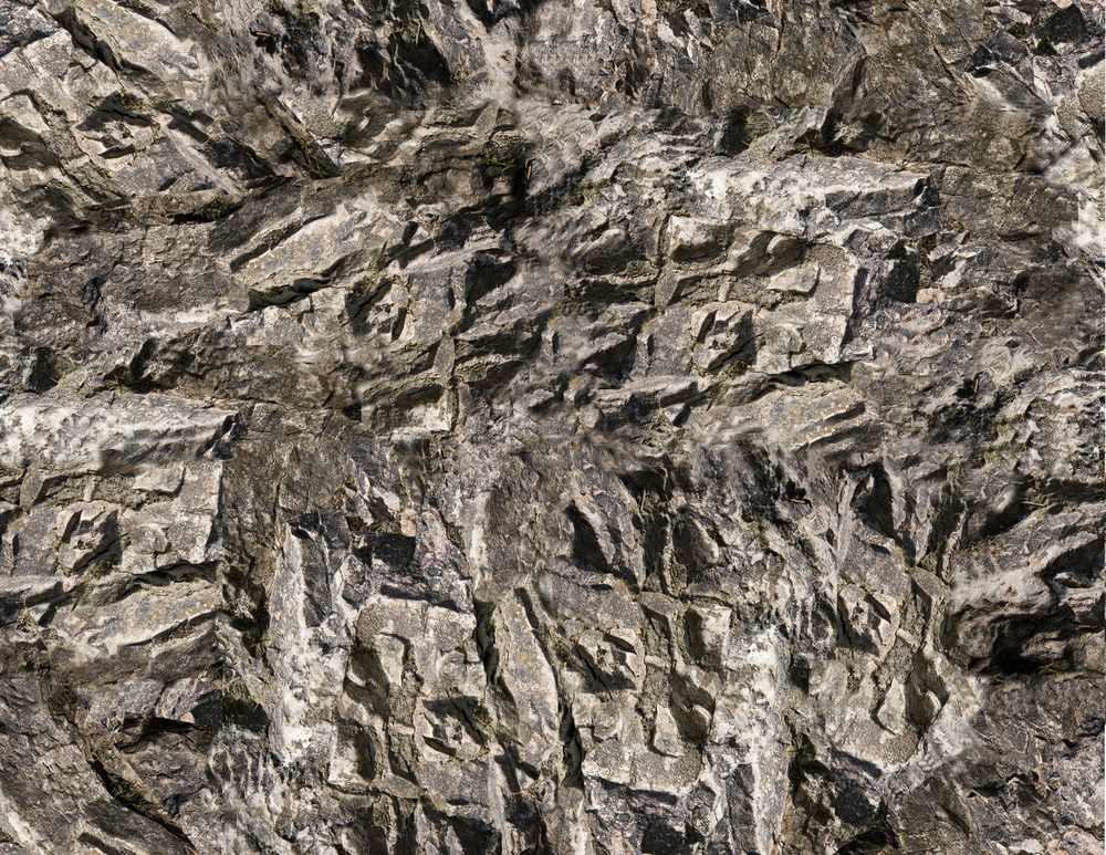 O Scale Rock Model Train Scenery Sheets –5 Seamless 8.5x11 Gray