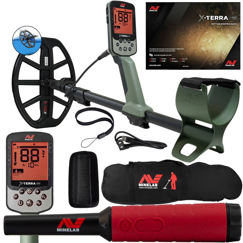 Minelab X-TERRA PRO Detector Bundle with Pro-Find 40 Pinpointer & Carry Bag