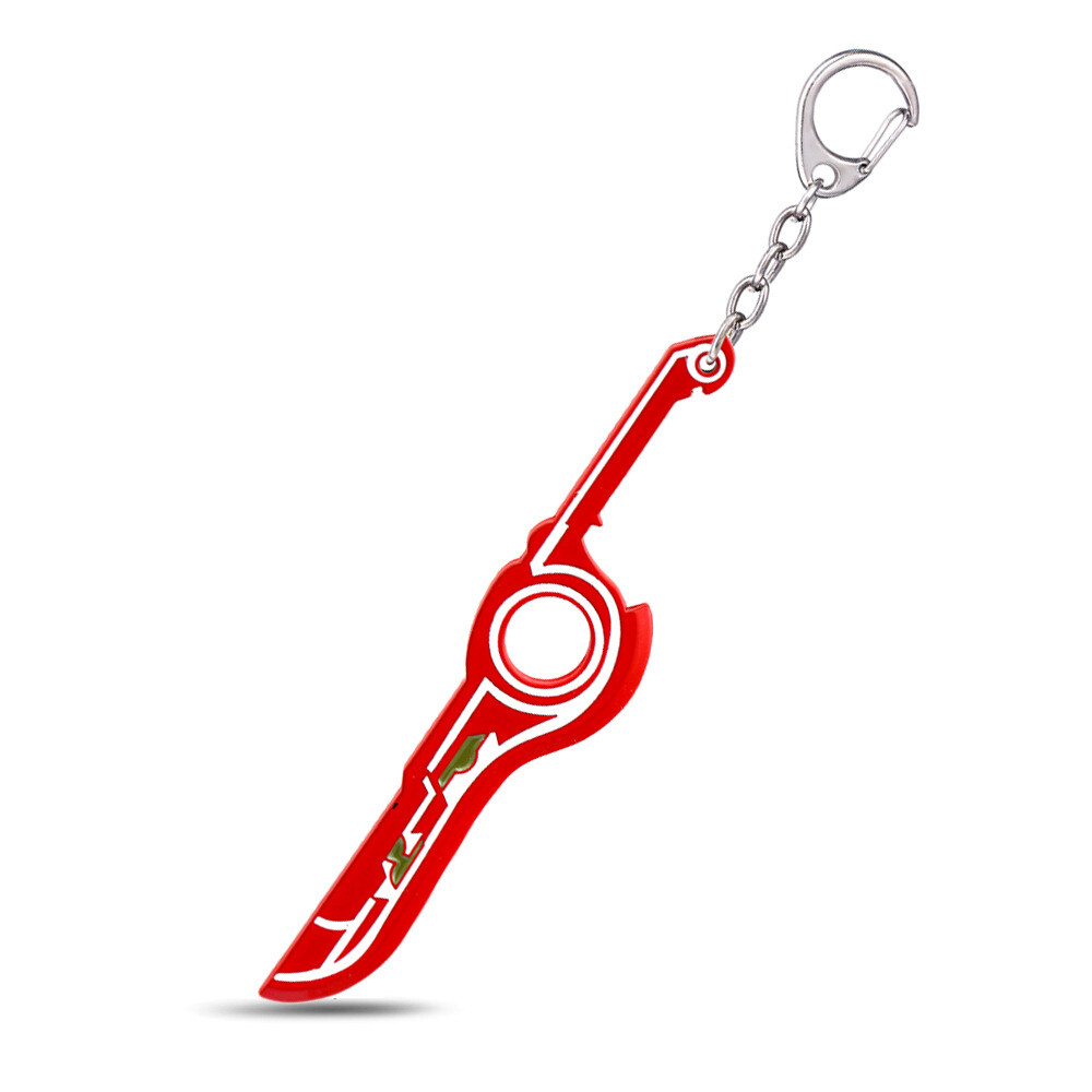 Xenoblade Chronicles Keychain MONADO Red Sword Key Ring Weapon Model Nintendo
