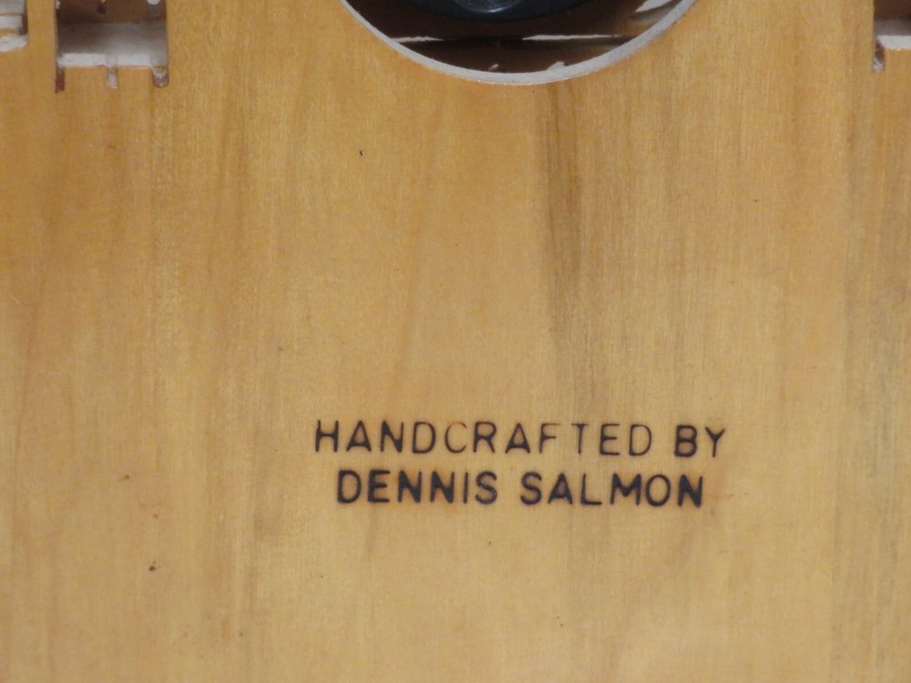 BEAUTIFUL HANDCRAFTED CLOCK SELF DESK BY DENNIS SALMON