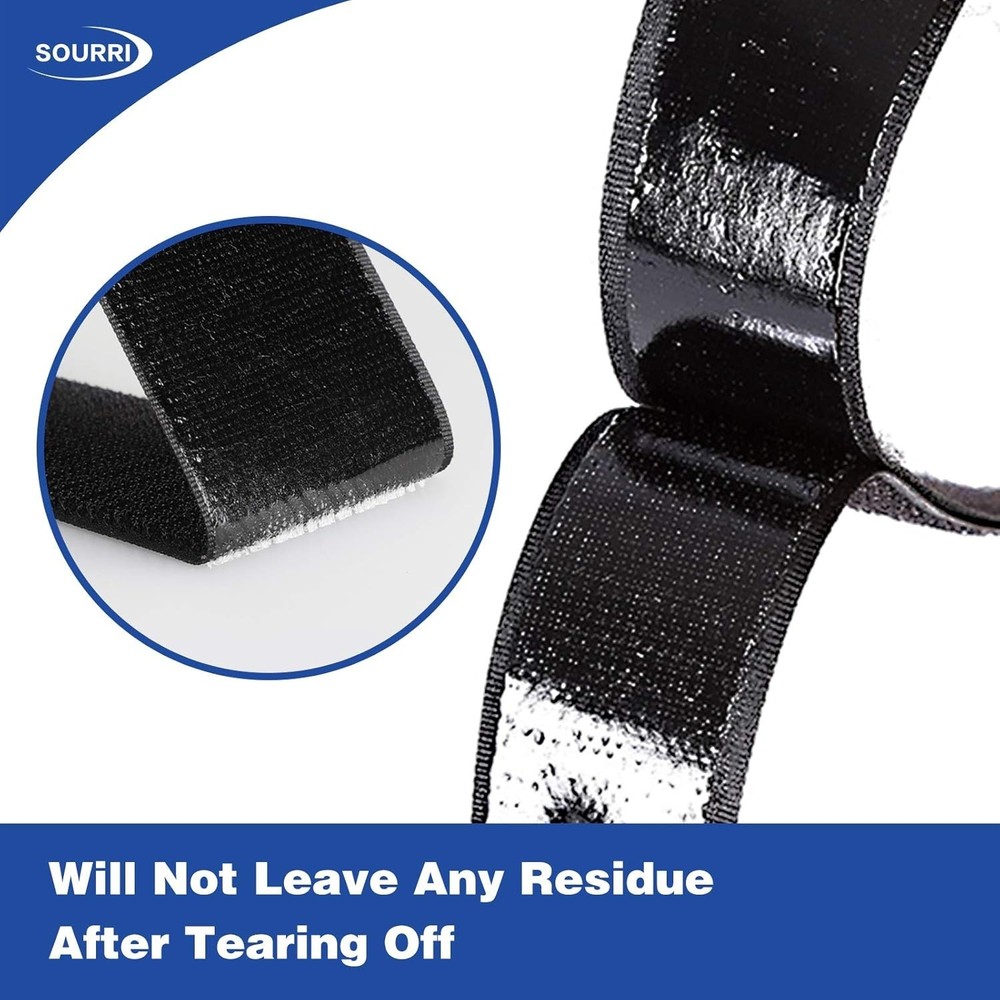 Nylon Self Adhesive Hook and Loop Strips 1 Inch x 26 Feet for Multiple Surfaces