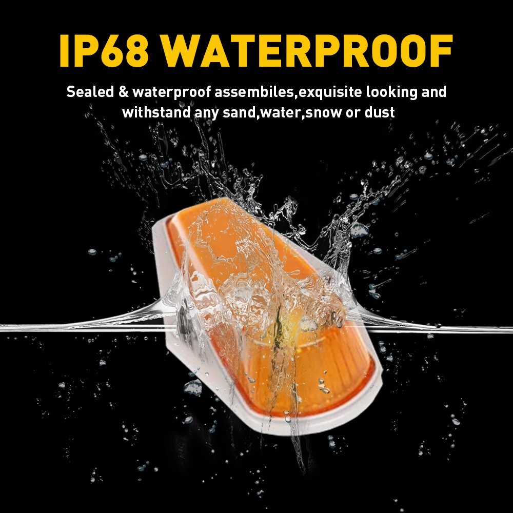 1-5Set For Ford F150 F250 F350 1973-97 Amber LED Roof Top Cab Marker Lights Kit