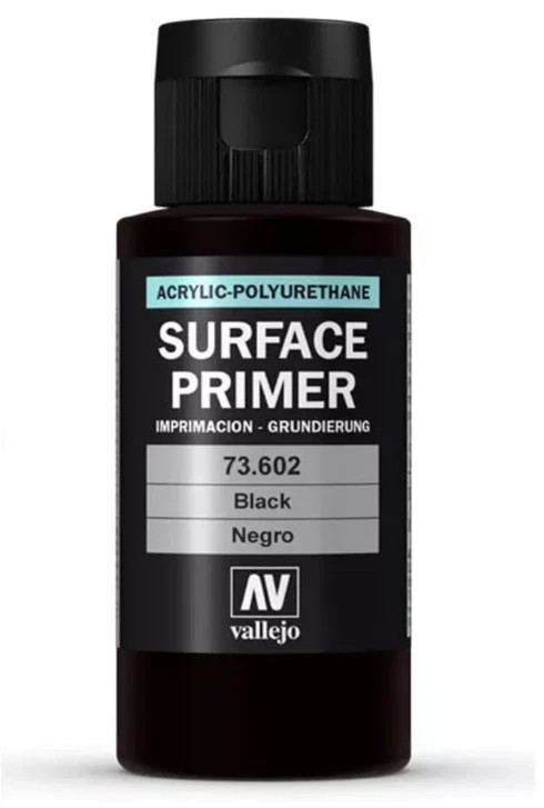 Vallejo Black Primer Acrylic Polyurethane 60ml