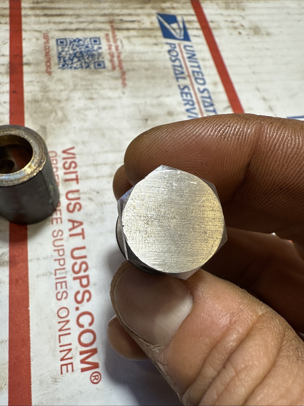 Volvo Penta oil pan dipstick adapter