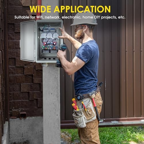 Waterproof Electrical Junction Box, IP67 Plastic Weatherproof Electrical