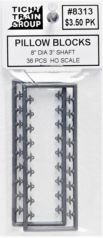 HO Scale Tichy Train Group 8313 Pillow Blocks pkg (32)