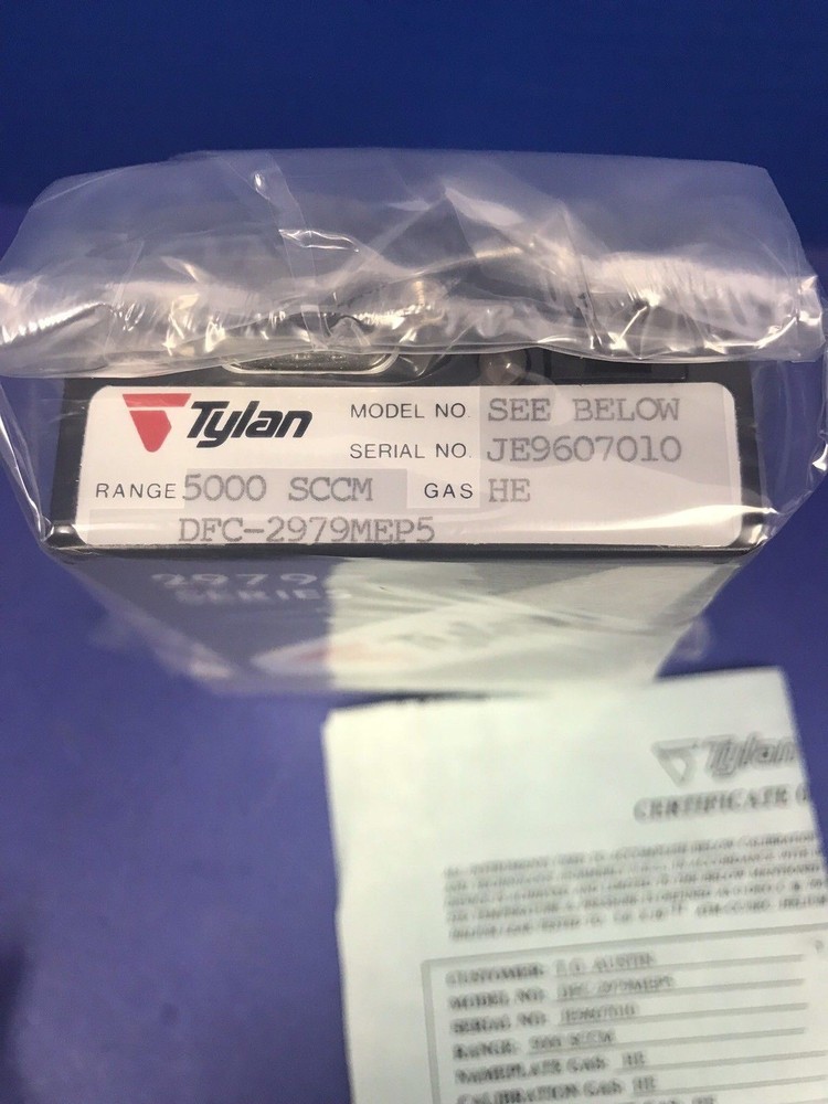 Tylan 2979 MFC Mass Flow Controller HE, 5000 SCCM, Block Mount, Rfrb