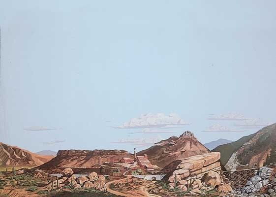 Walthers ~ Layout Control System ~ Mountain to Desert Background Scene ~ 949-704