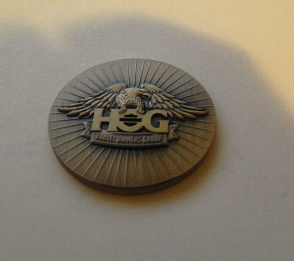 Harley Davidson Owners Group HOG Patch, Pin and coin set. BB4