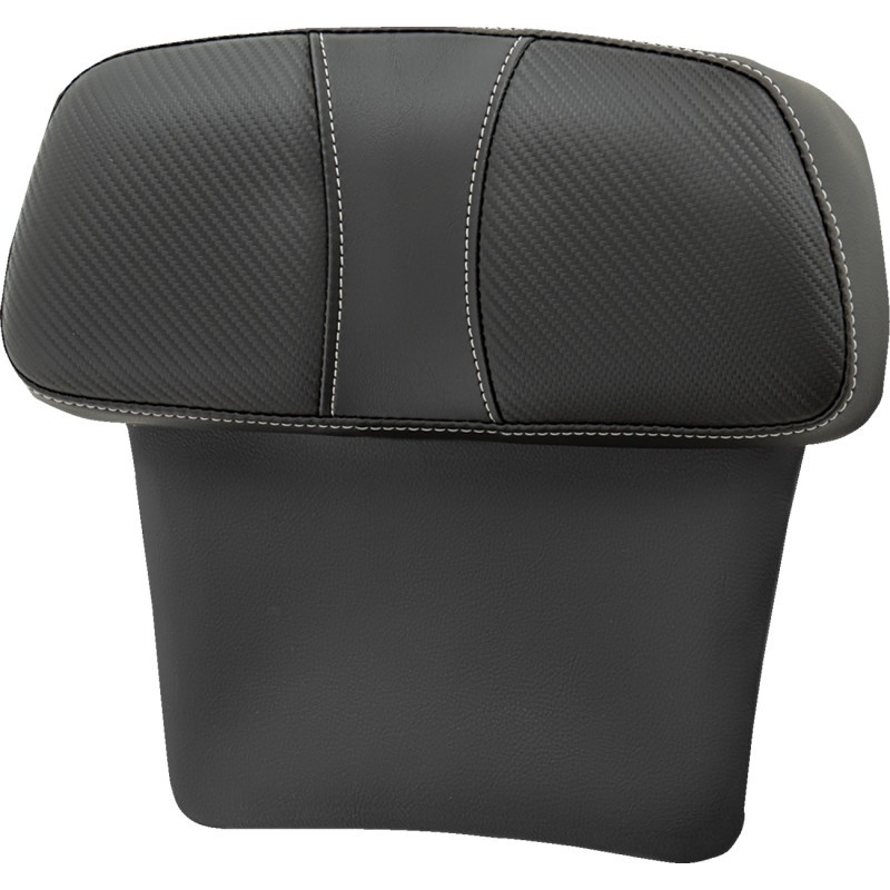 SADDLEMEN Chopped Tour Pak Backrest Pads - Black - 81407CPACKD