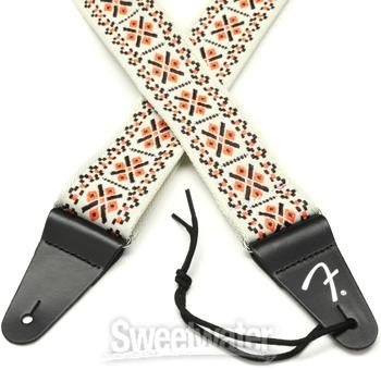 Fender Pasadena Woven Guitar Strap - Lattice Orange