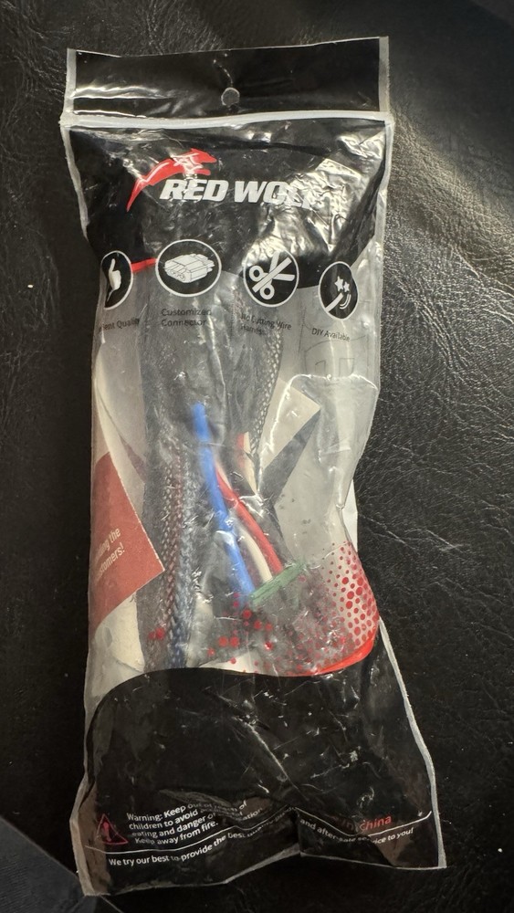 “RED WOLF Brake Controller Wiring Harness Adapter Plug Cable Mount NEW”