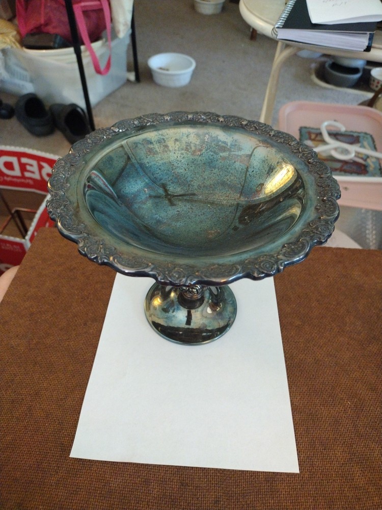 VTG Oneida Silver Plated Candy/Nut Dish Bowl Compote