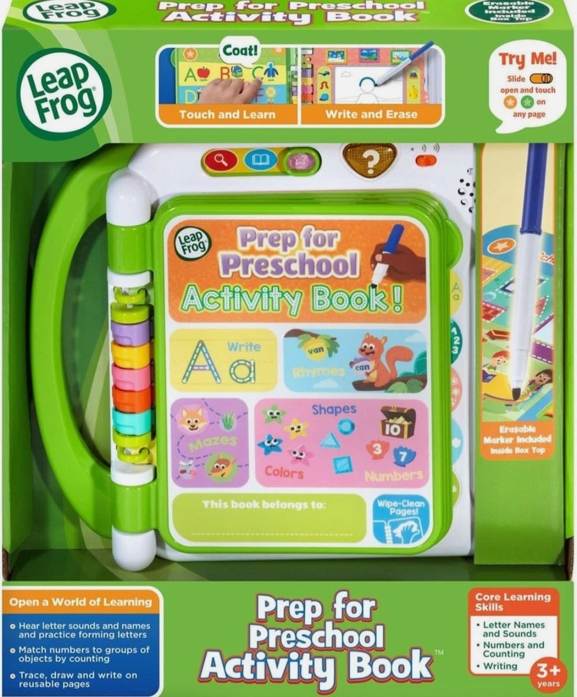 LeapFrog Prep for Preschool Activity Book Green