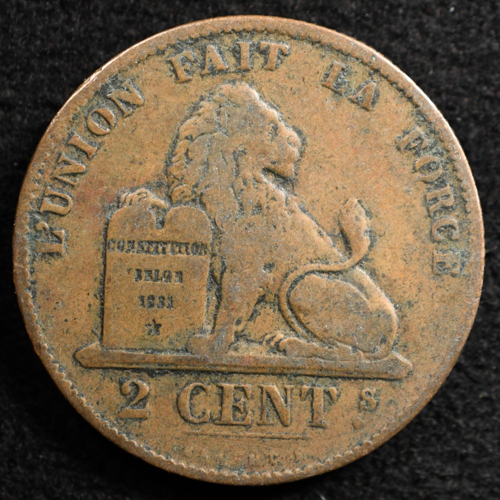 Belgium 2 Centimes 1870, Coin, Inv#E971
