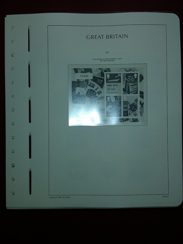 LIGHTHOUSE Commemorative Hingeless album pages Great Britain 2016 Used R201601