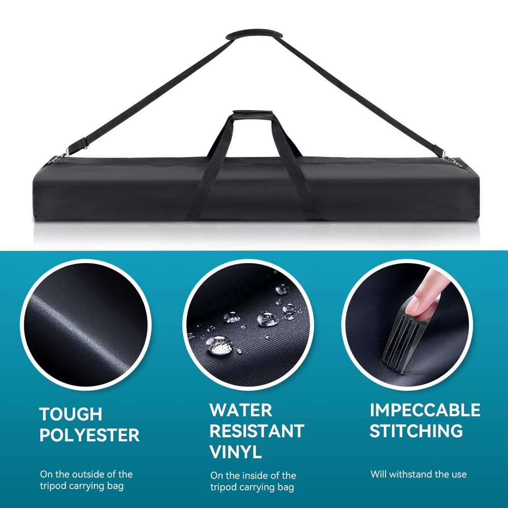 OUKMIC 48" Long Tripod Carrying Bag for Speaker and Light Stands, Mic/Microph...