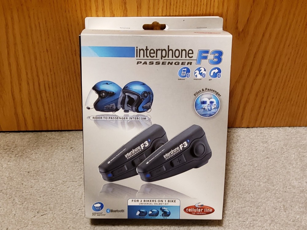 Interphone F3 Passenger Intercom Bluetooth Phone Connect Pilot Passenger System