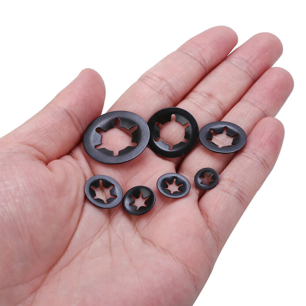 Star Nut Star lock Push-on Locking Washers Clips Fastener Assorted Set 340Pcs